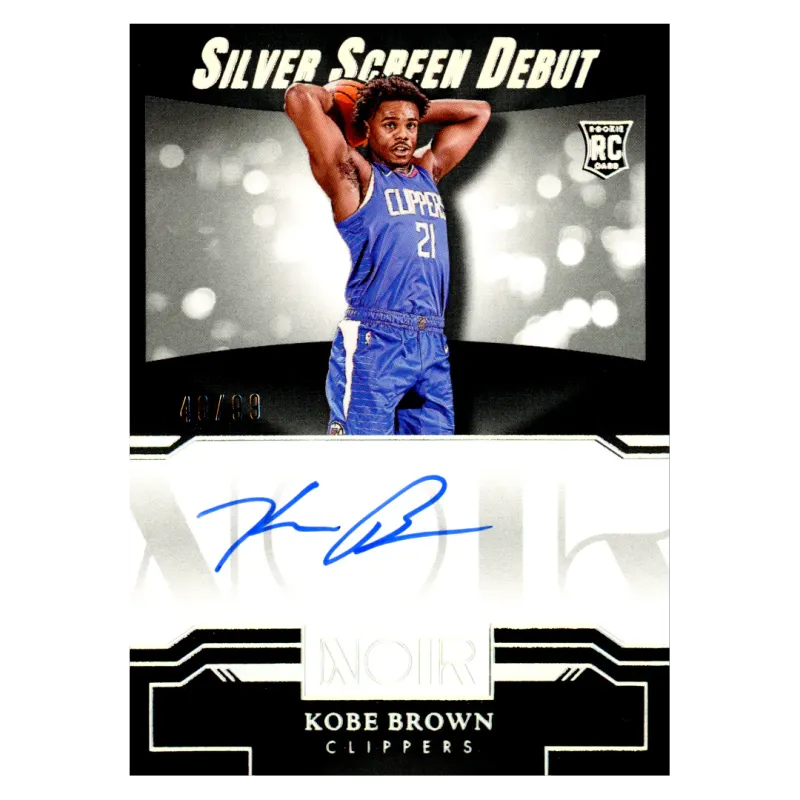 2023 Kobe Brown Auto /99 #SSD-KBW Panini Noir
